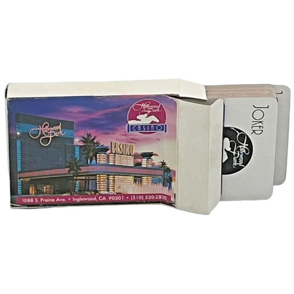 Vintage HOLLYWOOD PARK CASINO Playing Cards Open Box Complete - Picture 2 of 5